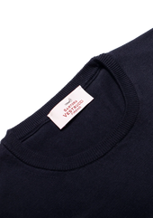 Blue Cotton Crewneck Sweater