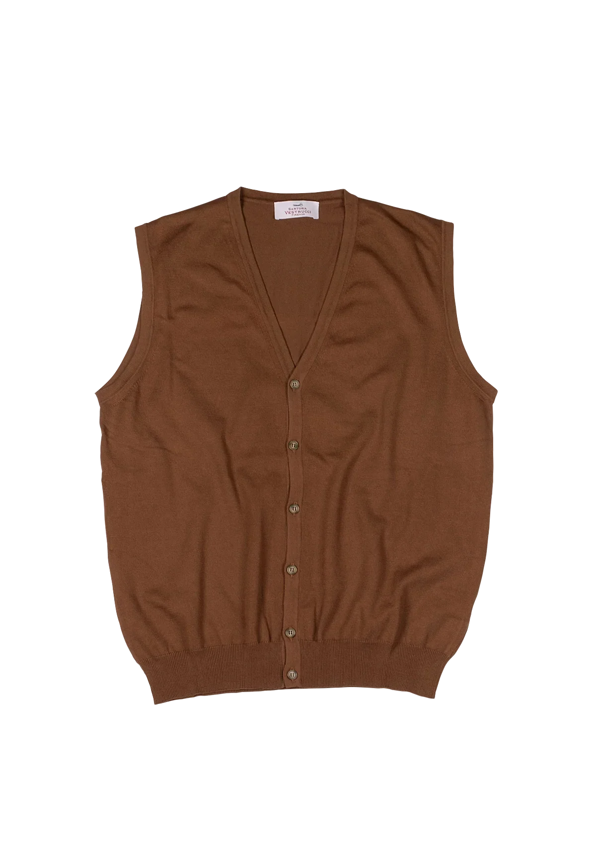 V Neck Cotton Waistcoat