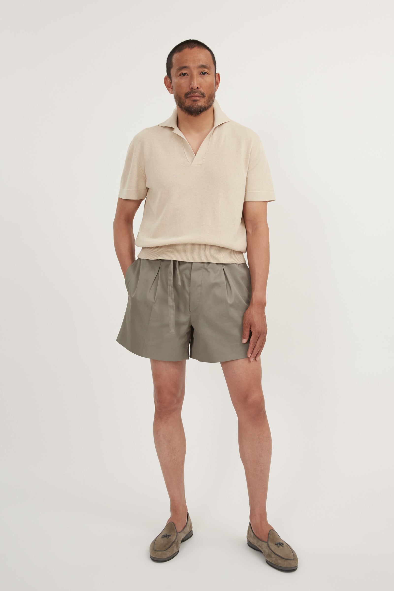 Short Sleeve Polo Cotton Moulin