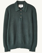 LS Slouchy Polo - Green