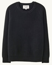 Wool Cashmere Ribbed Crewneck