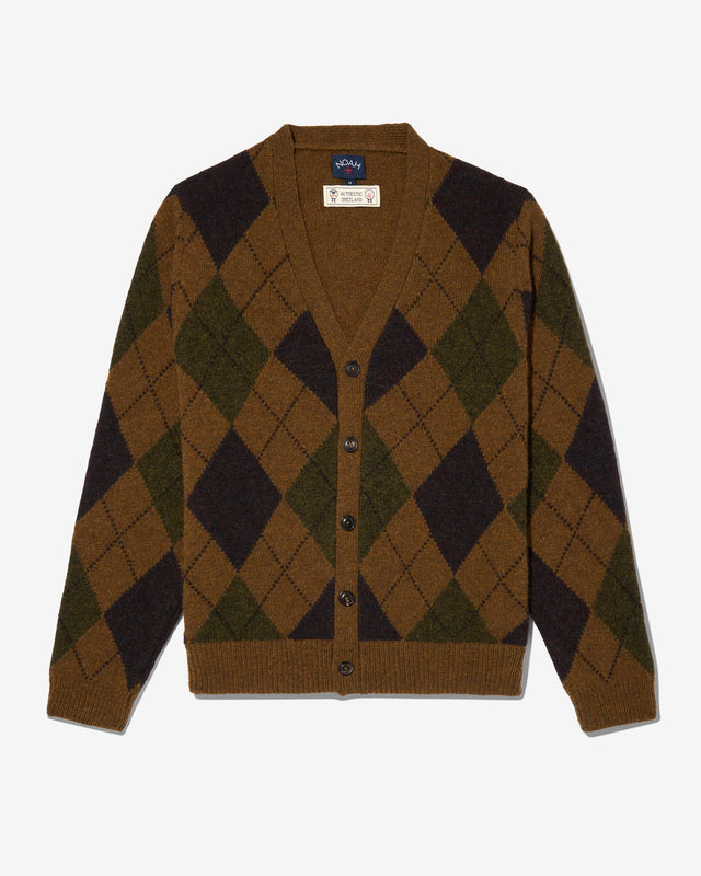 Argyle Shetland Cardigan