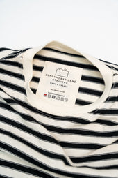 SW10 Breton Striped T-Shirt Ecru / Black