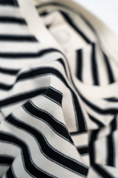 SW10 Breton Striped T-Shirt Ecru / Black