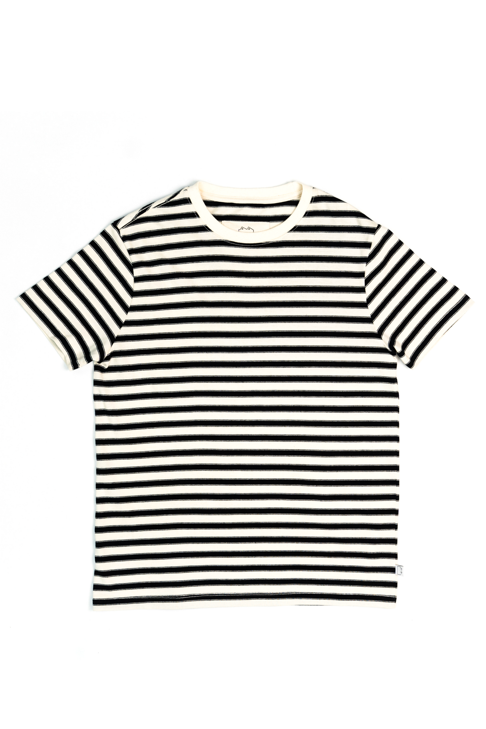 SW10 Breton Striped T-Shirt Ecru / Black