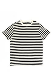 SW10 Breton Striped T-Shirt Ecru / Black