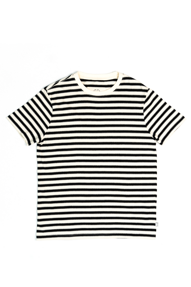 SW10 Breton Striped T-Shirt Ecru / Black