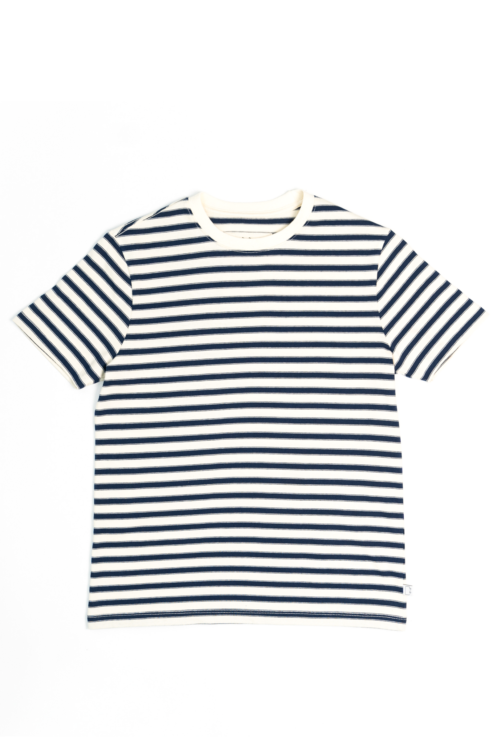 SW10 Breton Striped T-Shirt Ecru / Navy