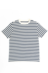 SW10 Breton Striped T-Shirt Ecru / Navy