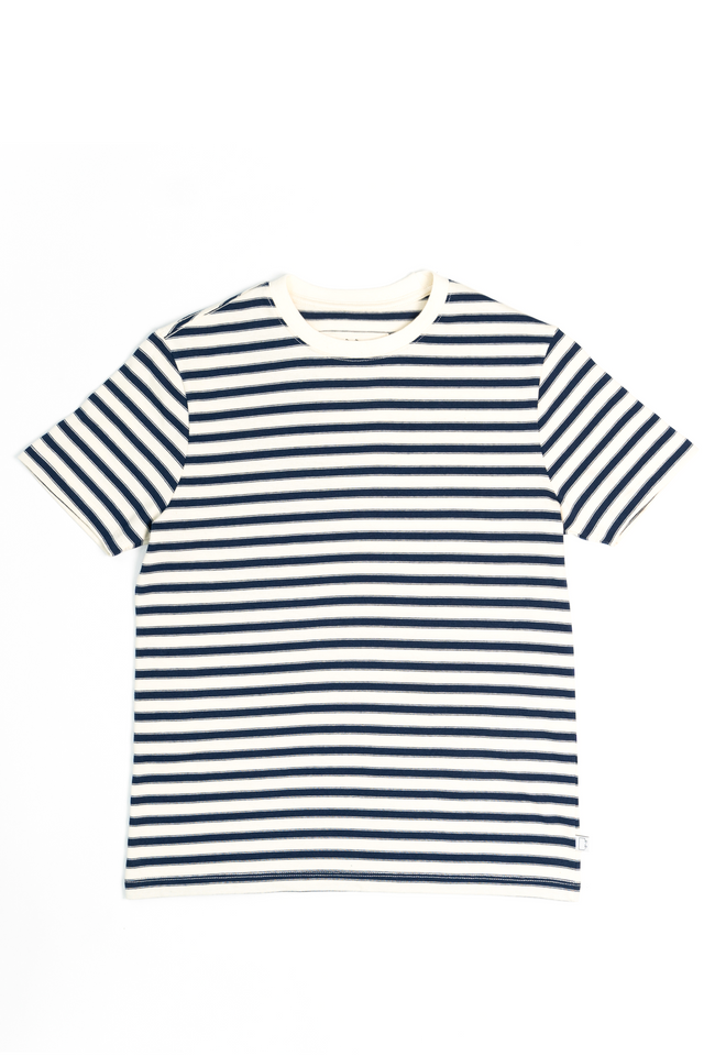 SW10 Breton Striped T-Shirt Ecru / Navy