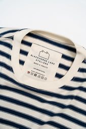 SW10 Breton Striped T-Shirt Ecru / Navy