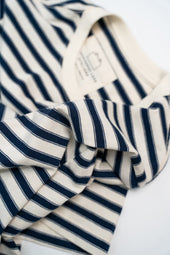 SW10 Breton Striped T-Shirt Ecru / Navy