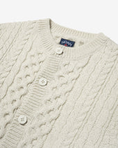 Wool Fisherman Cardigan