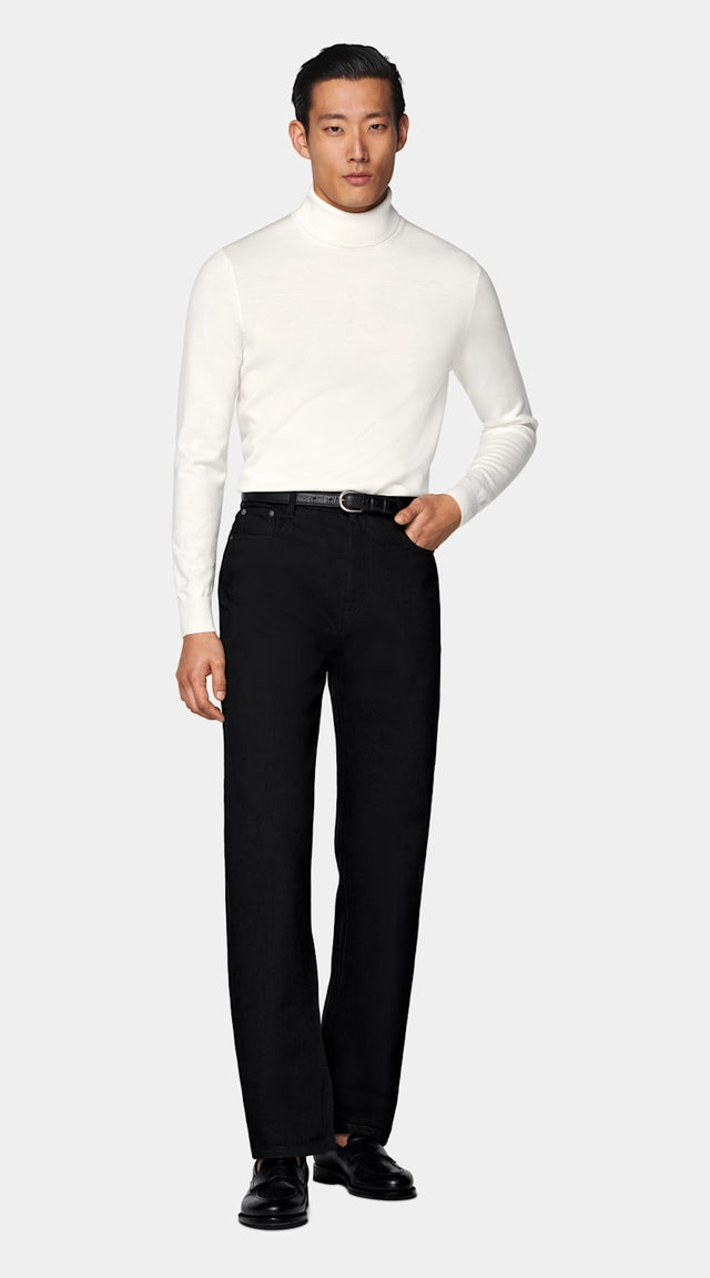 Off-White Merino Turtleneck