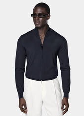 Merino Zip Cardigan