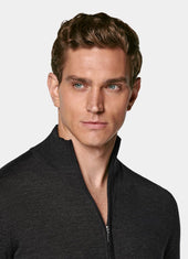 Merino Zip Cardigan