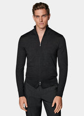 Merino Zip Cardigan