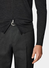 Merino Zip Cardigan