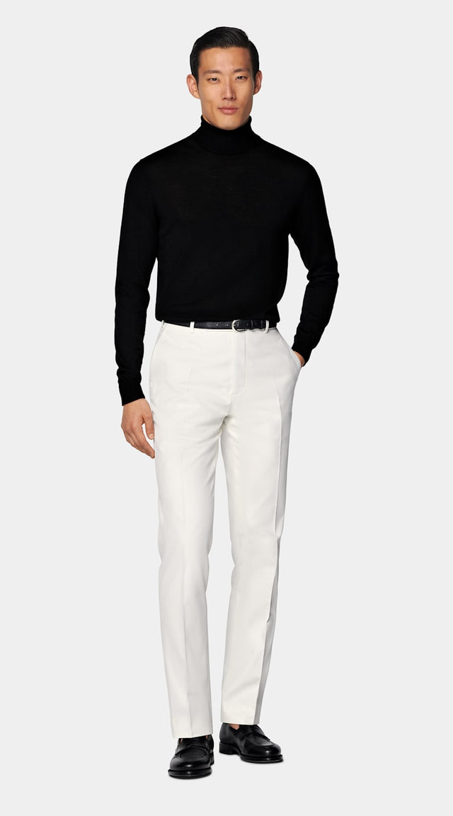 Black Merino Turtleneck