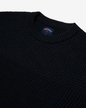 Textured Yoke Sweater