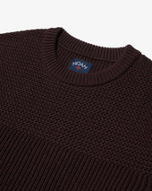 Textured Yoke Sweater