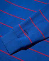 Striped Button Tab Rugby