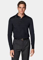 Merino Long Sleeve Polo