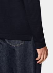 Merino Long Sleeve Polo Cardigan