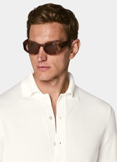 Merino Long Sleeve Polo Cardigan