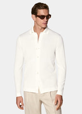 Merino Long Sleeve Polo Cardigan