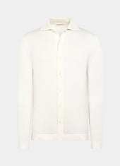 Merino Long Sleeve Polo Cardigan