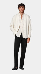 Off-White Crochet Oversized Cardigan