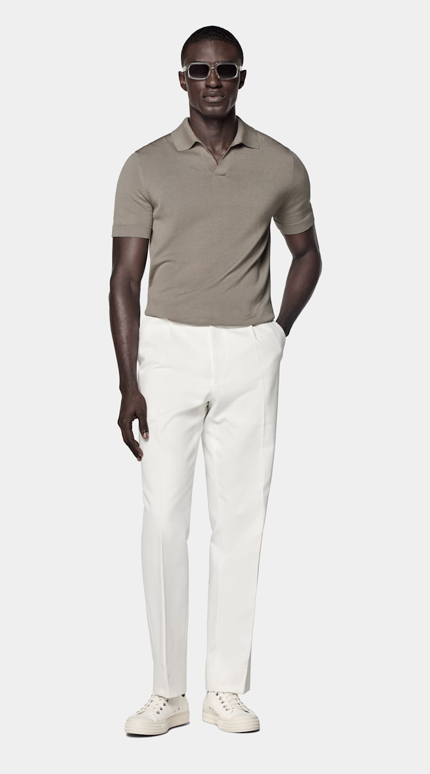 Buttonless Polo