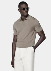 Buttonless Polo