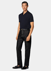 Buttonless Polo