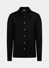 Merino Long Sleeve Polo Cardigan