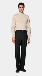 Sand Merino Turtleneck
