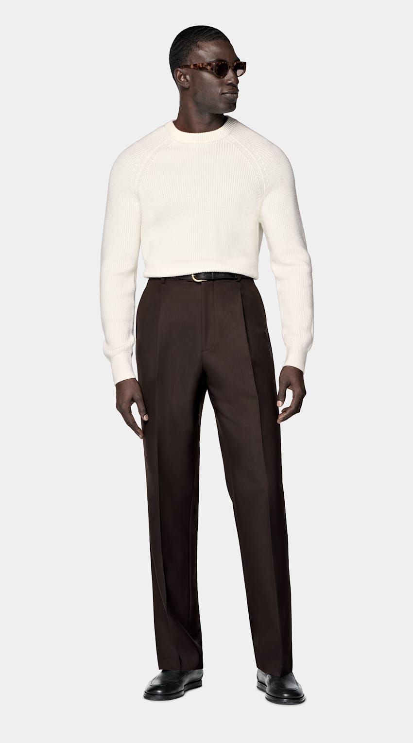 Ribbed Merino Crewneck