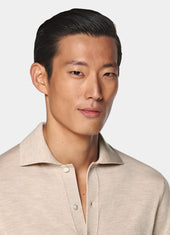 Merino Long Sleeve Polo Cardigan