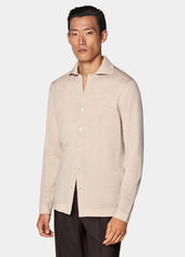 Merino Long Sleeve Polo Cardigan