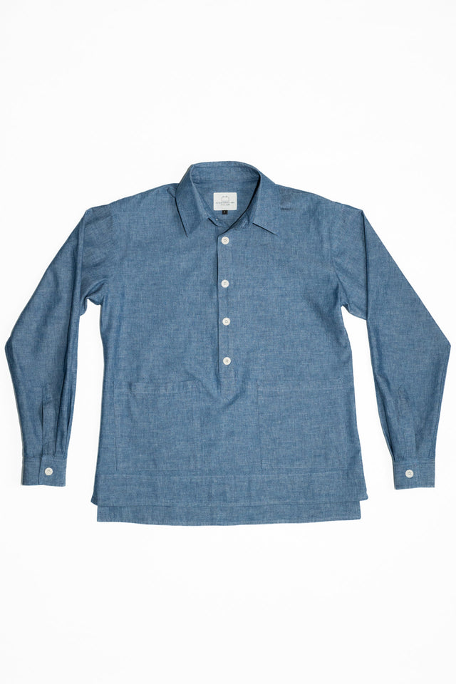 SW2 Chambray Japanese Unisex Pop-Over Smock