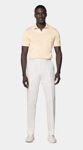 Light Yellow Buttonless Polo