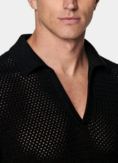 Crochet Buttonless Polo