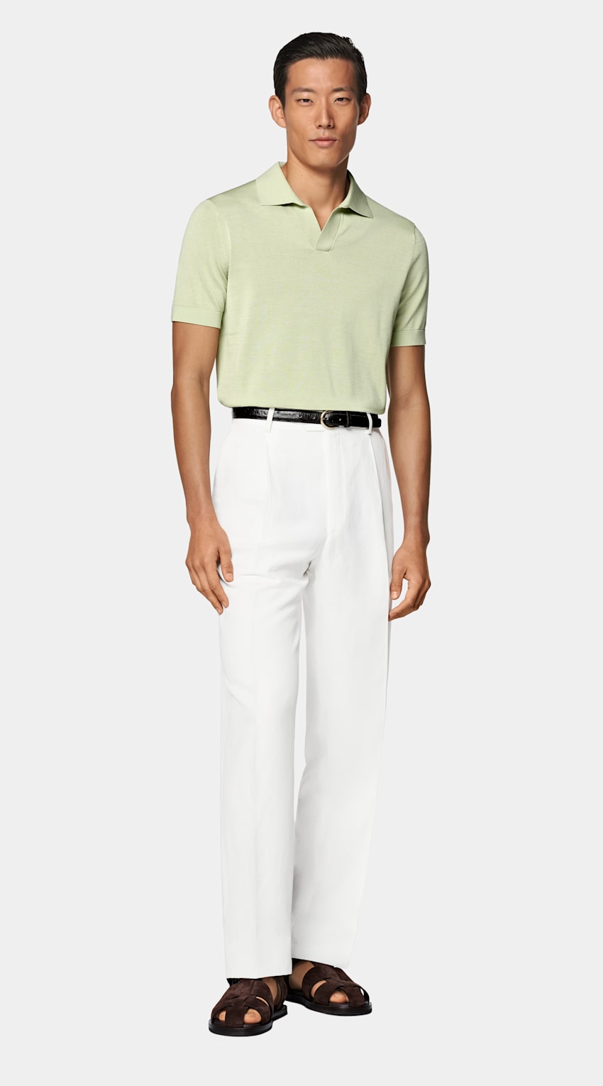 Buttonless Polo