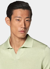 Buttonless Polo
