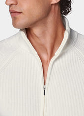 Ribbed Zip Cardigan