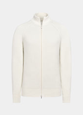 Ribbed Zip Cardigan