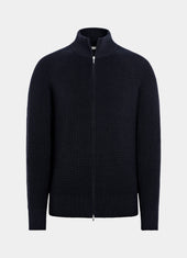 Ribbed Zip Cardigan