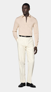Sand Long Sleeve Polo