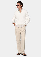 Ribbed V Neck
